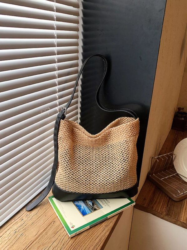 2eaf5f9b-af68-437b-8c59-794065f5cf03-Max-Origin.jpg Leather Trim Woven Shoulder Bag