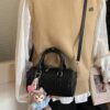 Textured Barrel Crossbody Bag