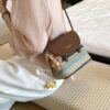 Striped Woven Crossbody Bag