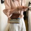 Striped Woven Crossbody Bag