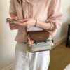 Striped Woven Crossbody Bag