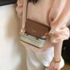 Striped Woven Crossbody Bag